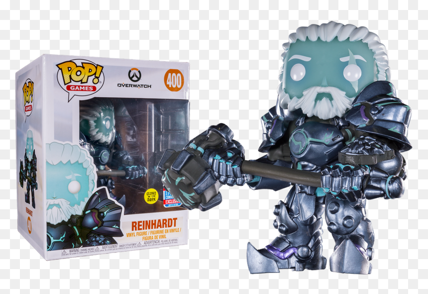 Glow In The Dark Reinhardt Pop, HD Png Download - overwatch soldier 76 png