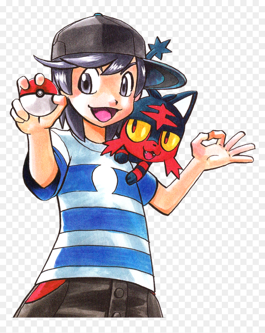 Pokemon Manga Sun, HD Png Download - catboy png