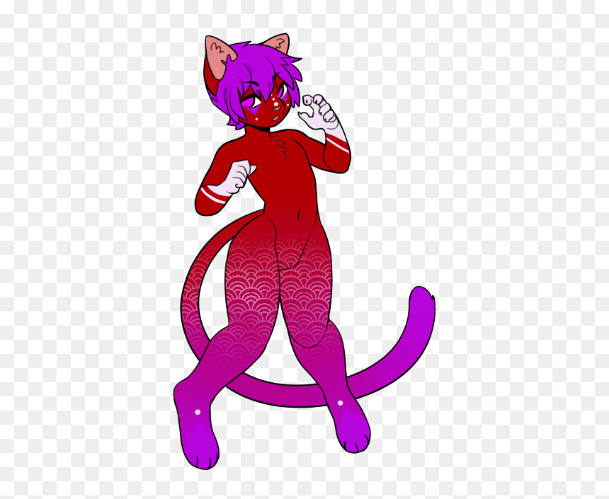 August The Feminine Catboy - Cartoon, HD Png Download - catboy png
