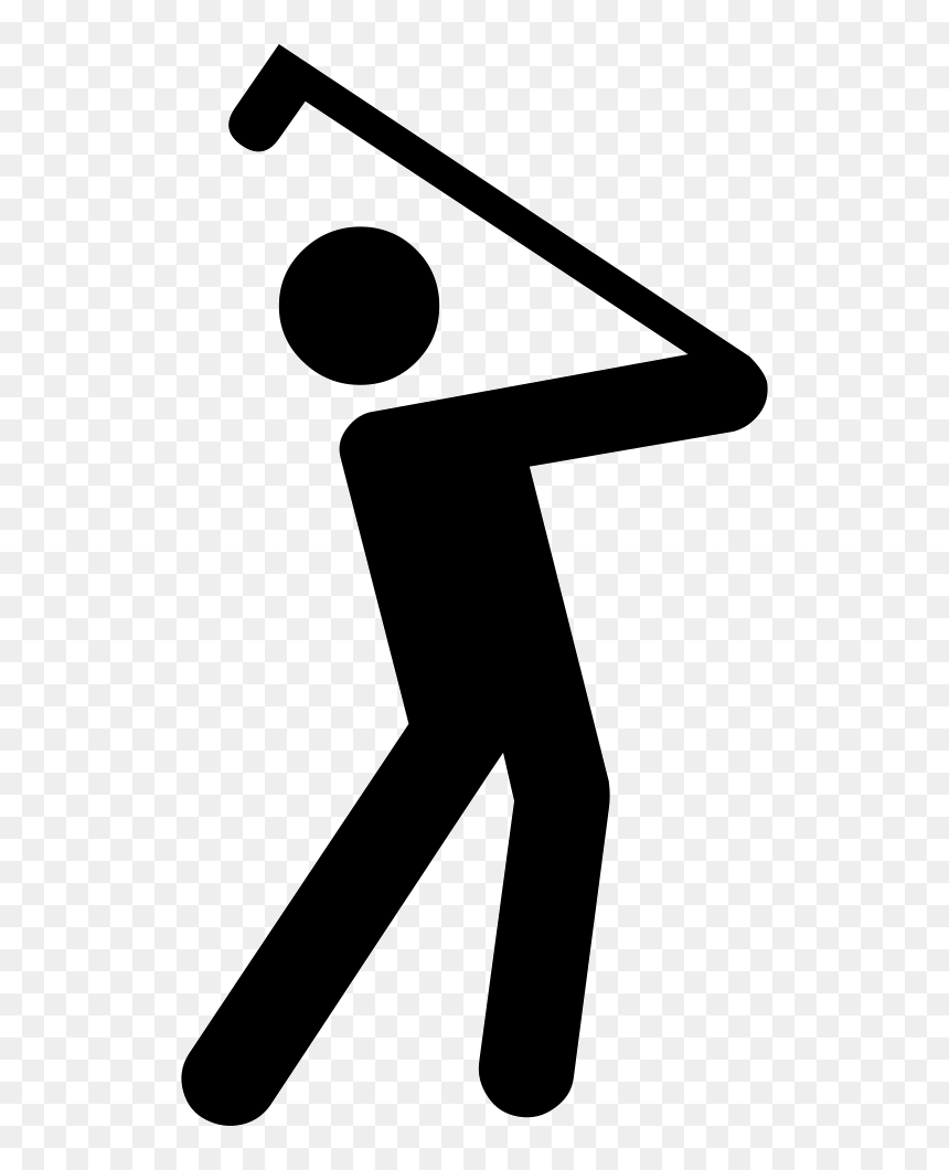 Golf Player Icon Png, Transparent Png - golf icon png