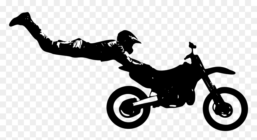 Wheel,silhouette,bicycle - Bike Stunt Png, Transparent Png - motorcycle rider png