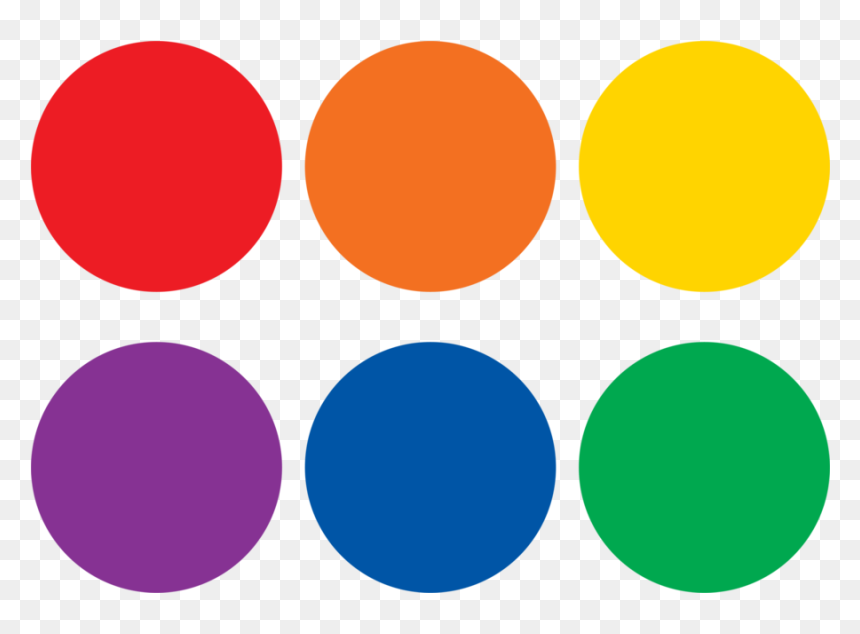 Tcr77379 Spot On Colorful Circles Vinyl Floor Markers - Floor Markers, HD Png Download - colorful circle png