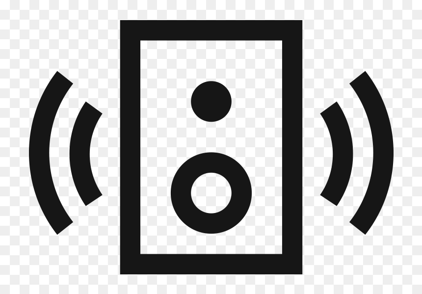 Speaker Black And White, HD Png Download - amazon music icon png