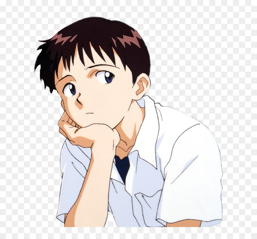 Sadshinji Discord Emoji - Shinji Ikari Png, Transparent Png - shinji png