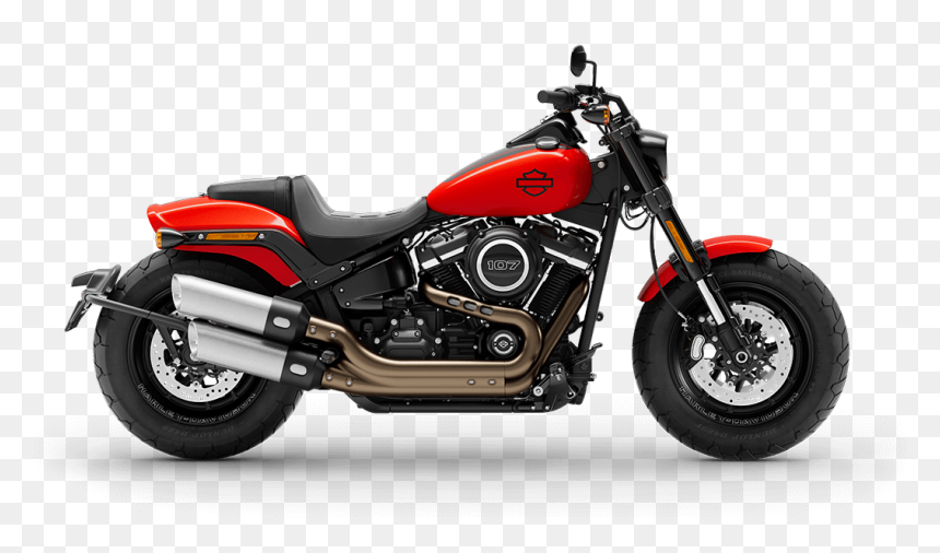 Harley Davidson Fat Bob 2019 Orange, HD Png Download - motorcycle rider png