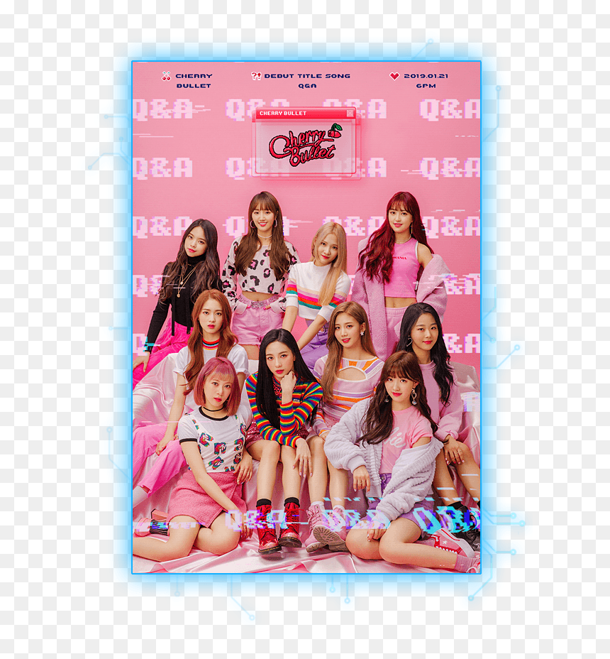Cherry Bullet Q&a Outfit, HD Png Download - 2ne1 png