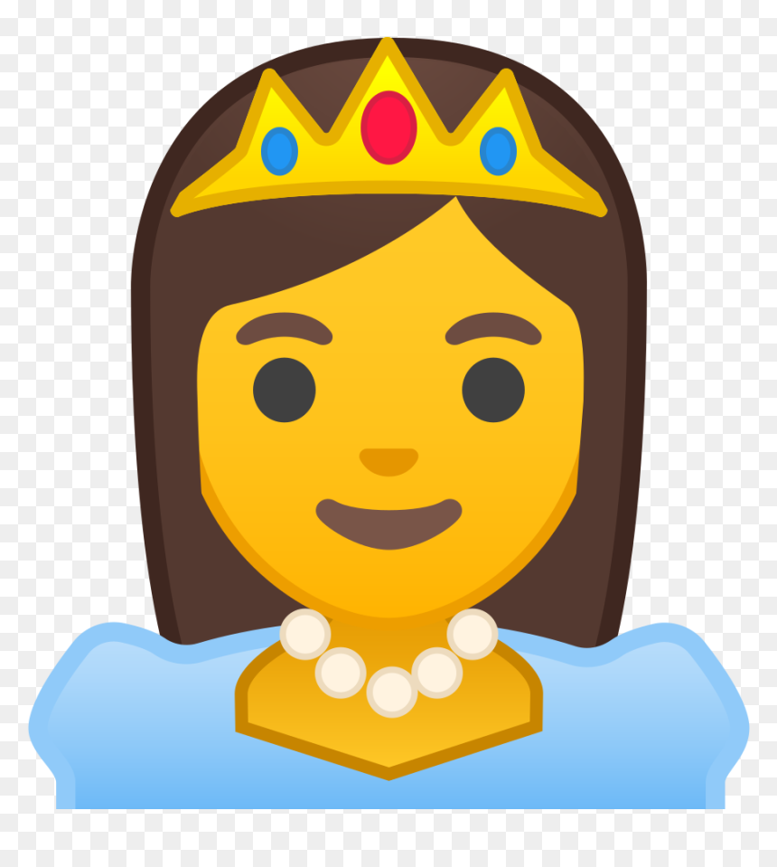 Princess Icon - Female Student Icon Png, Transparent Png - princess emoji png