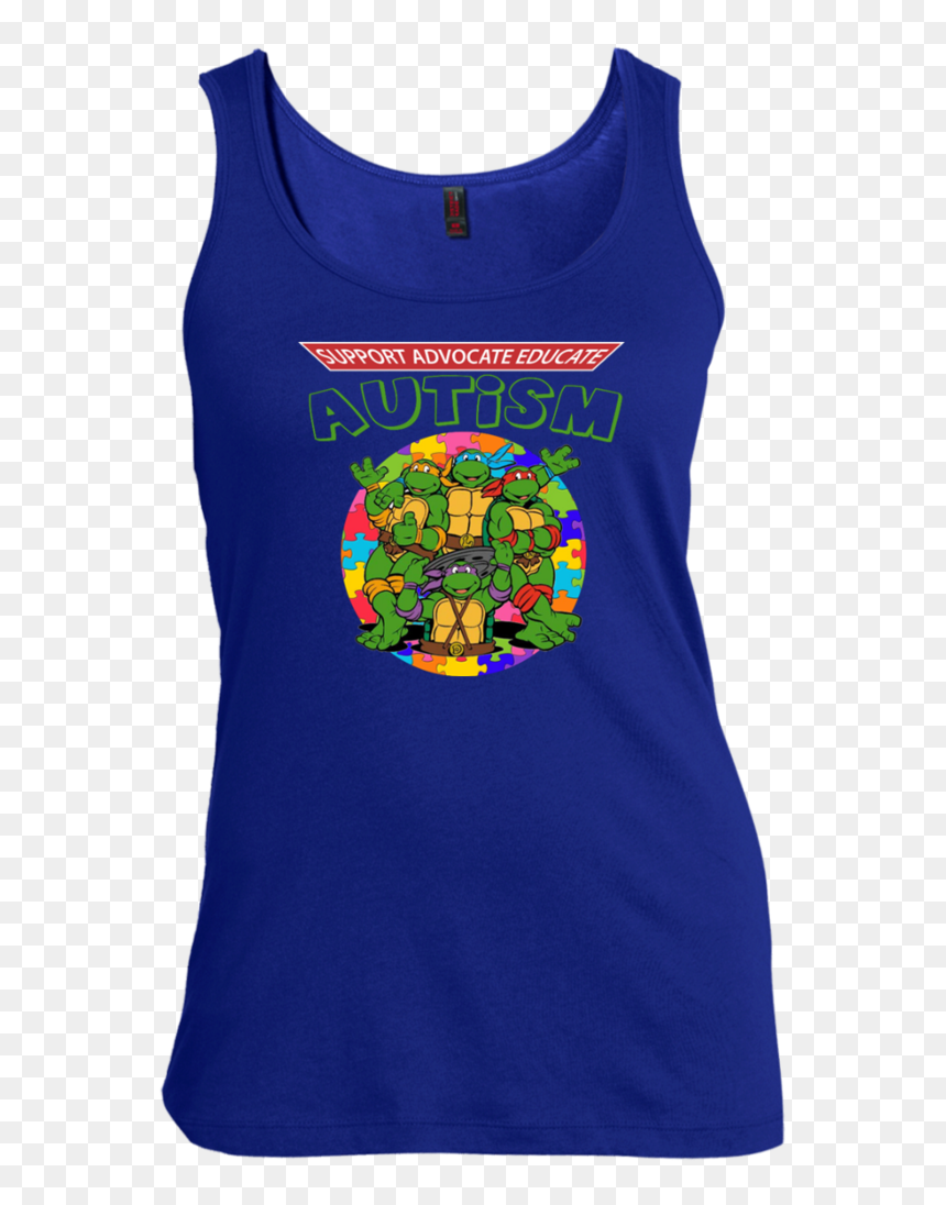 Support Advocate Educate Autism Awareness Superhero - Top, HD Png Download - autism ribbon png