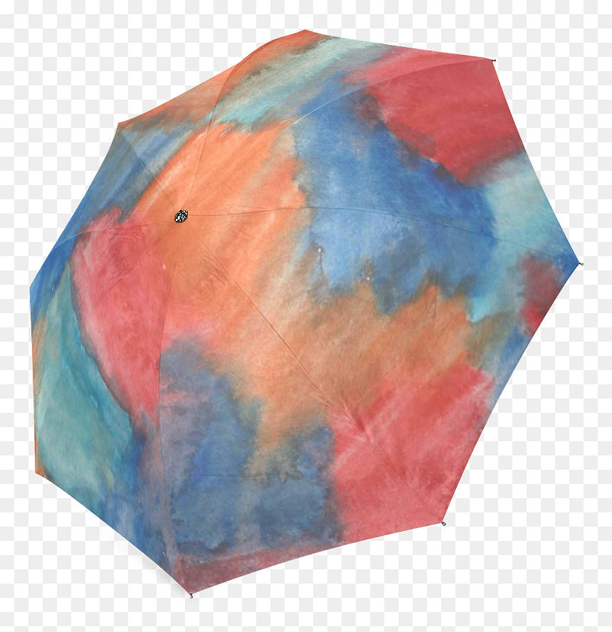 Stained Glass Brush Strokes Foldable Umbrella - Visual Arts, HD Png Download - watercolor brush stroke png