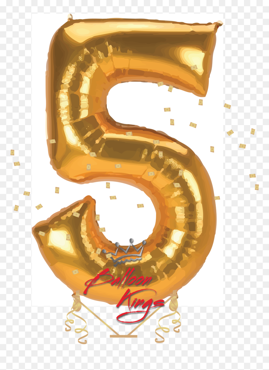 Gold Jumbo Number - Amscan Jumbo Numbers, HD Png Download - gold numbers png