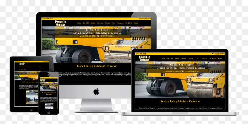 Paving In Oregon Case Study - Web Design, HD Png Download - asphalt png