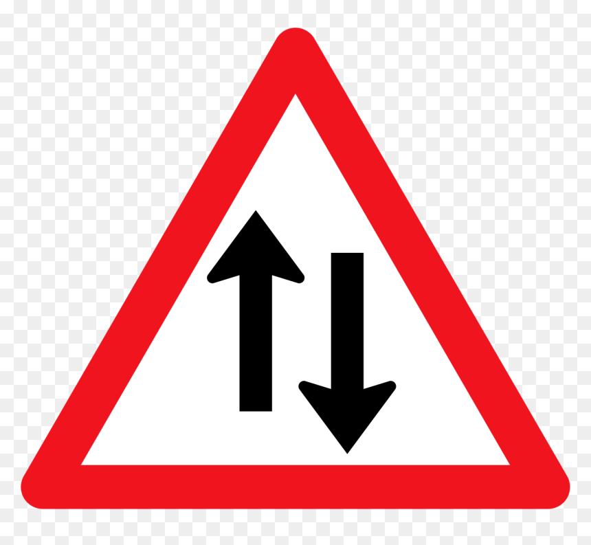 Transparent Swings Png - Two Arrow Road Signs, Png Download - one way sign png