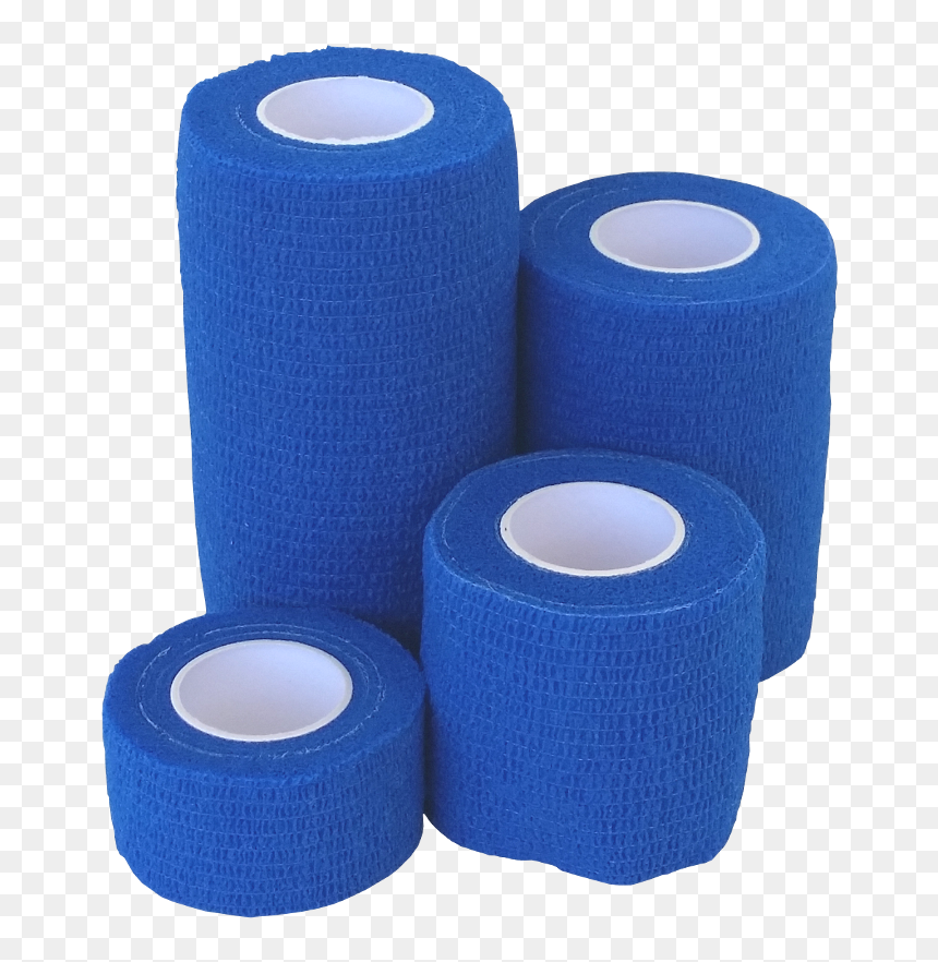 Blue Cohesive - Bandages Blue Png, Transparent Png - bandages png