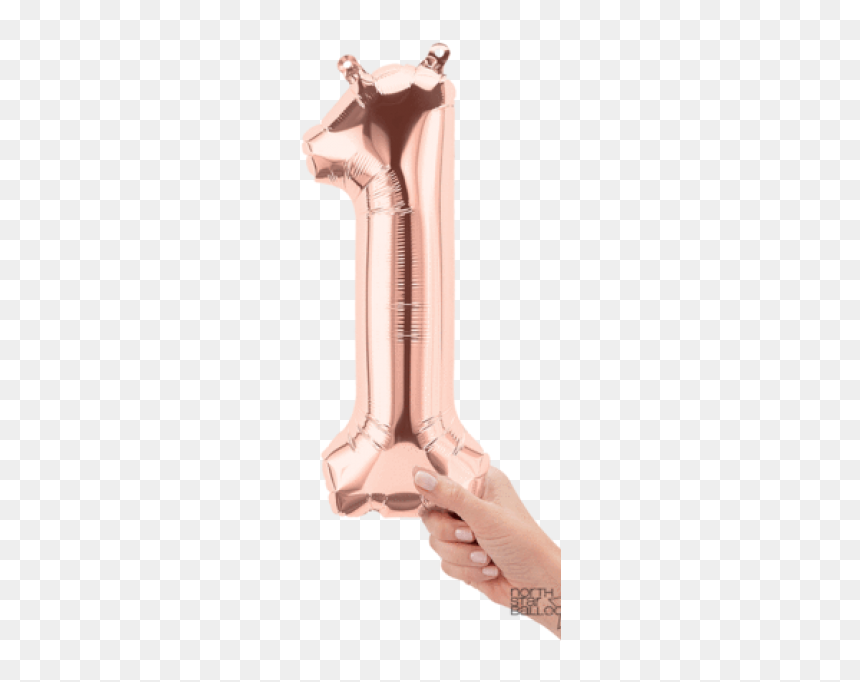 16 - Balloon Numbers Rose Gold Png, Transparent Png - gold numbers png