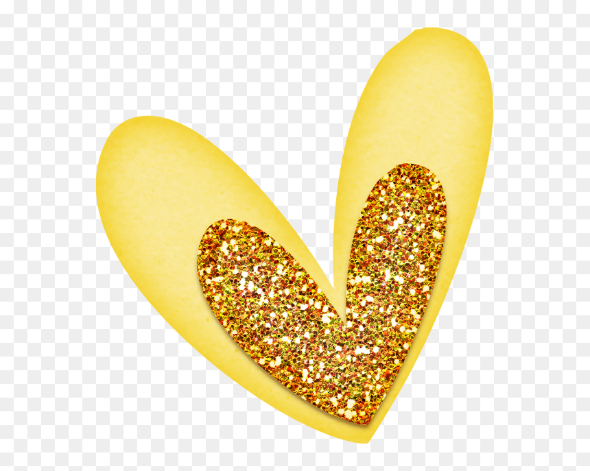 Heart, HD Png Download - golden heart png