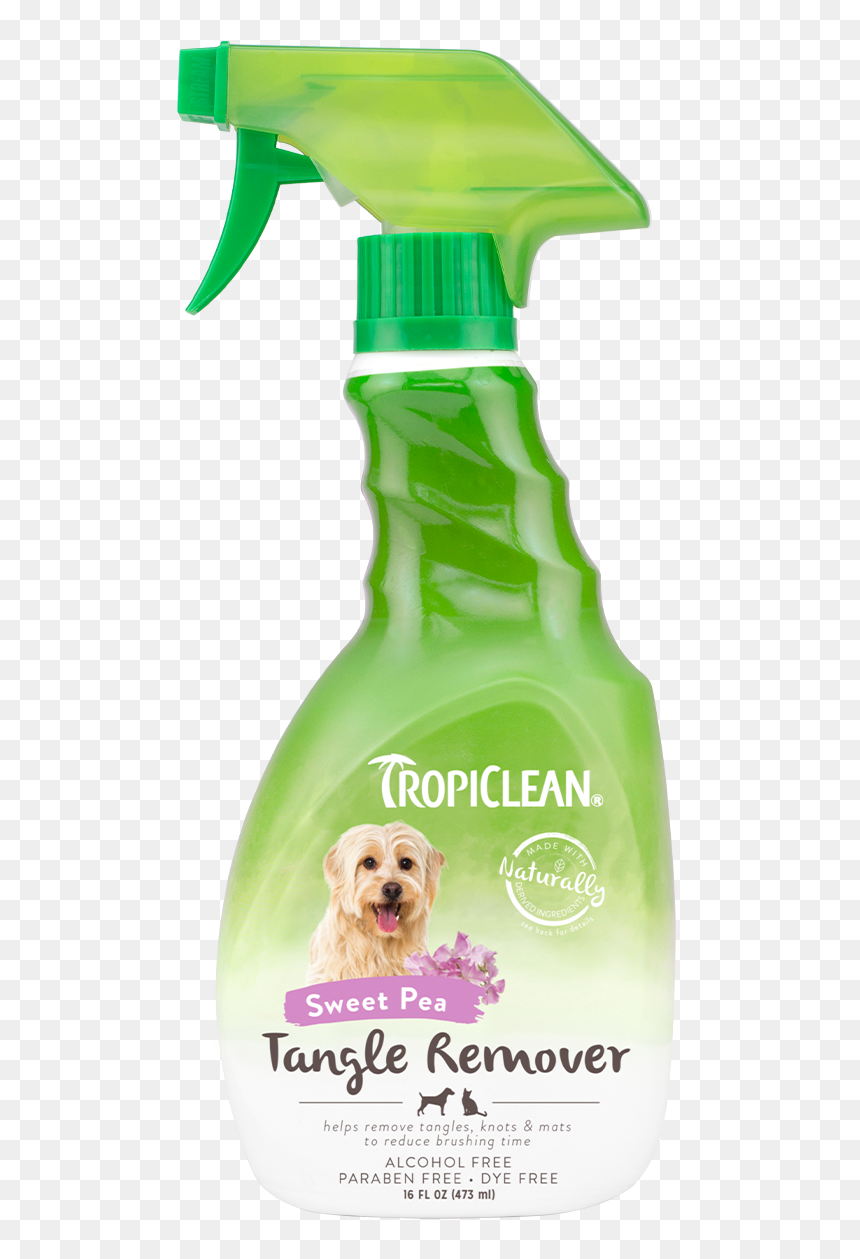 Tropiclean Sweet Pea Tangle Remover Spray For Dogs - Tropiclean Tangle Remover Spray, HD Png Download - cats.png