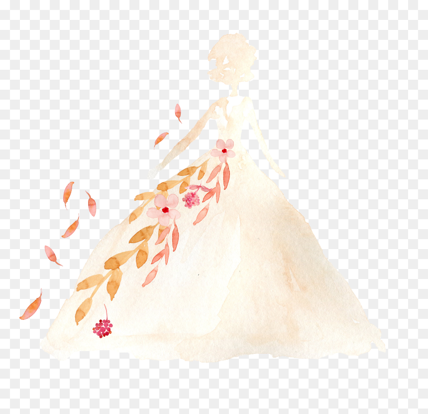 Wedding Dress Clothing - Illustration, HD Png Download - wedding dresses png