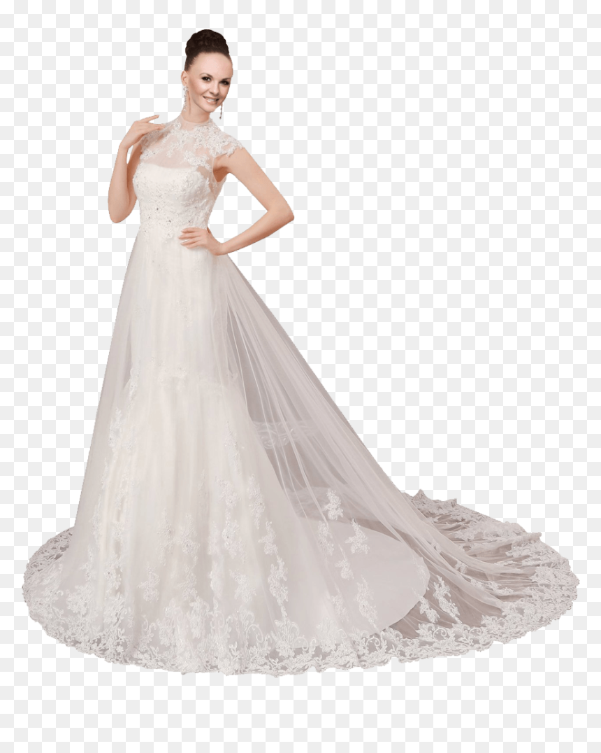 Wedding Dress Ball Gown - Woman In Wedding Dress Png, Transparent Png - wedding dresses png