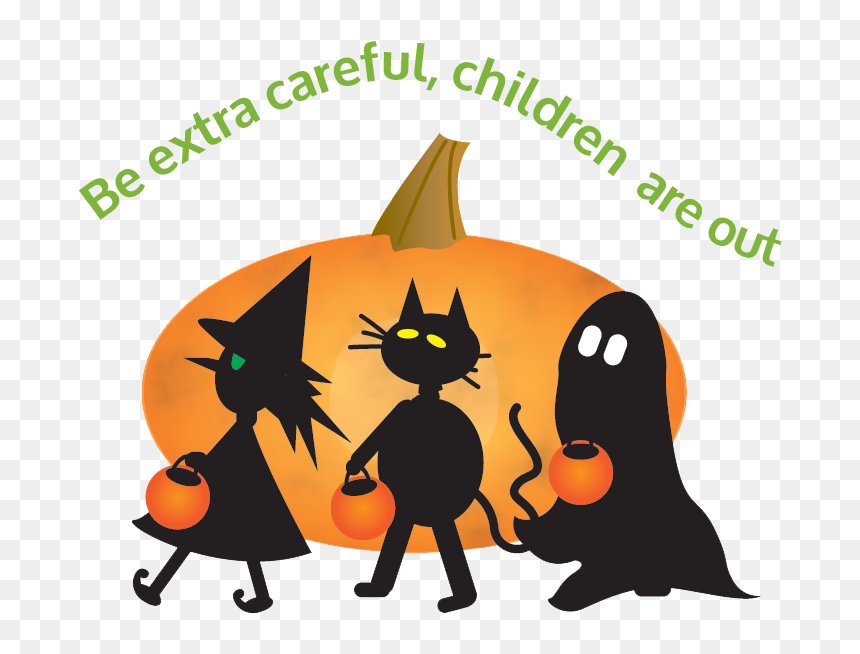 Halloween - Watch Out For Trick Or Treaters, HD Png Download - haloween png