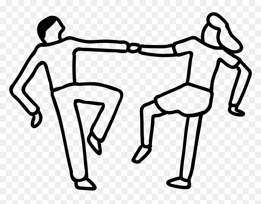 Animated Pictures Of People - Black And White Clipart Dancing, HD Png Download - dance gif png