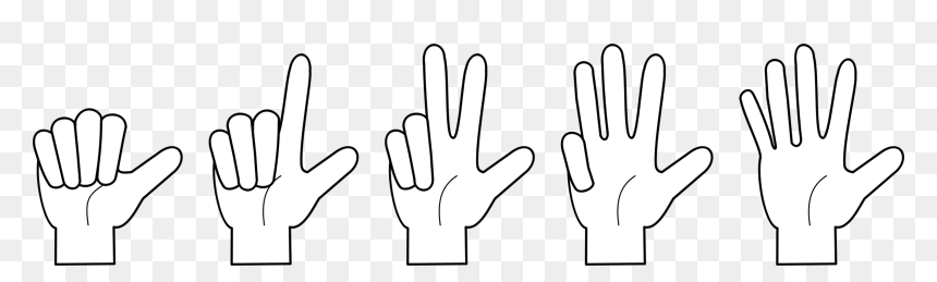 Line Art,angle,symmetry, HD Png Download - fingers png
