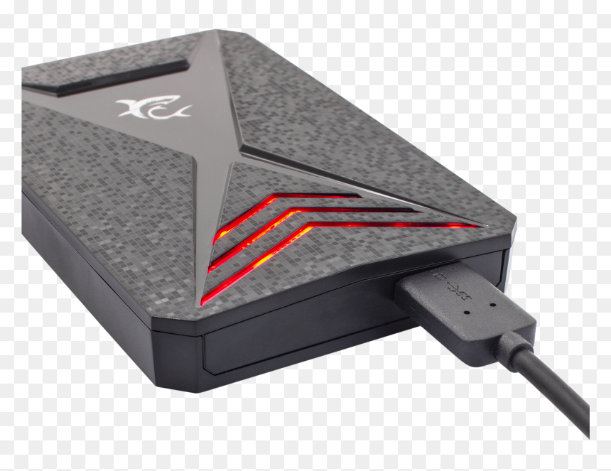 White Shark Hdd Case Ghdc 25627 Carbon / Usb - Gadget, HD Png Download - hdd png
