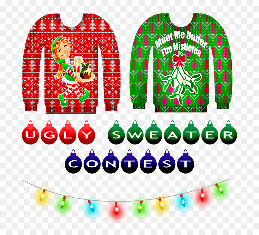 Ugly Christmas Sweater, Christmas Sweater, Christmas - Ugly Christmas Sweater Png Transparent, Png Download - christmas sweater pattern png