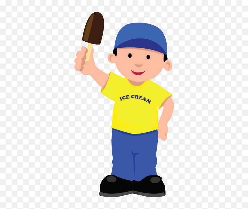 Ice Cream Cart Drawing Clip Art - Ice Cream Seller, HD Png Download - astro boy png