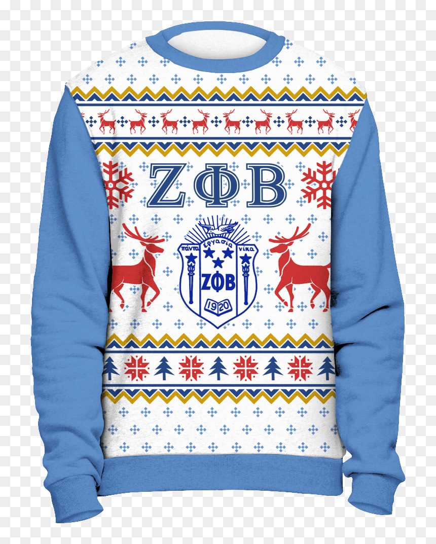 Zeta Phi Beta Ugly Christmas Sweater - Alpha Kappa Alpha Ugly Christmas Sweater, HD Png Download - christmas sweater pattern png