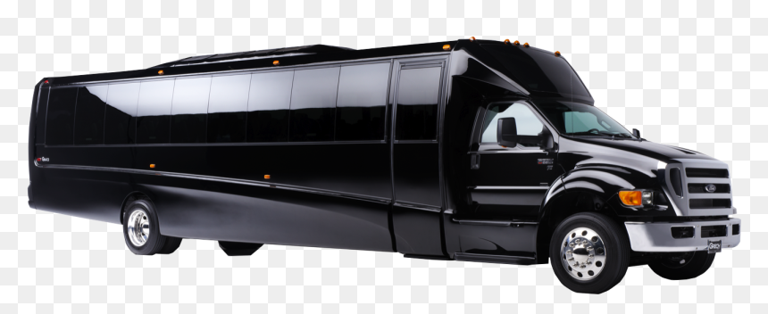 Deluxe Limo Bus - 28 Passenger Shuttle Bus, HD Png Download - charter bus png