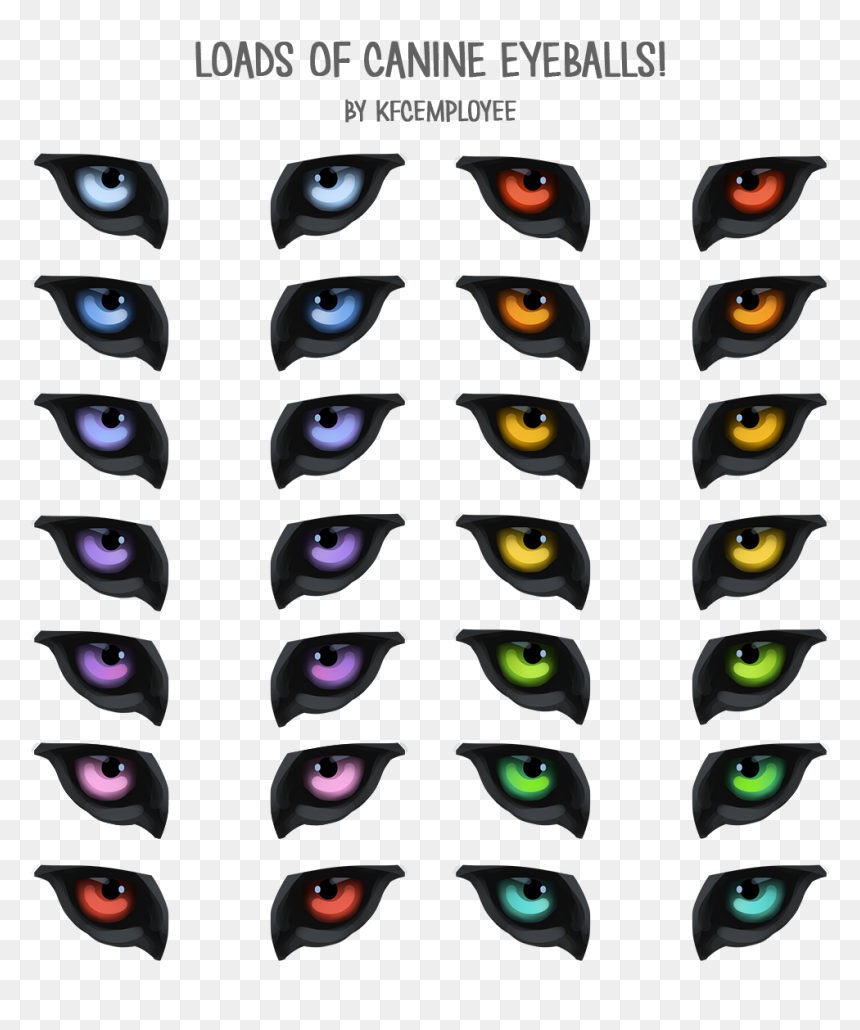 Eyeballs Clipart Eyelash - Portable Network Graphics, HD Png Download - wolf art png