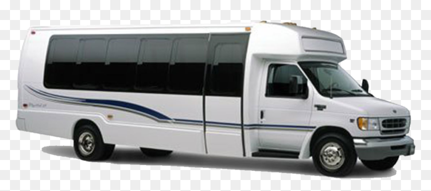 Party Bus, Shuttle Bus Chicago, Mini Coach, White Shuttle, - 29 Passenger Mini Coach, HD Png Download - charter bus png