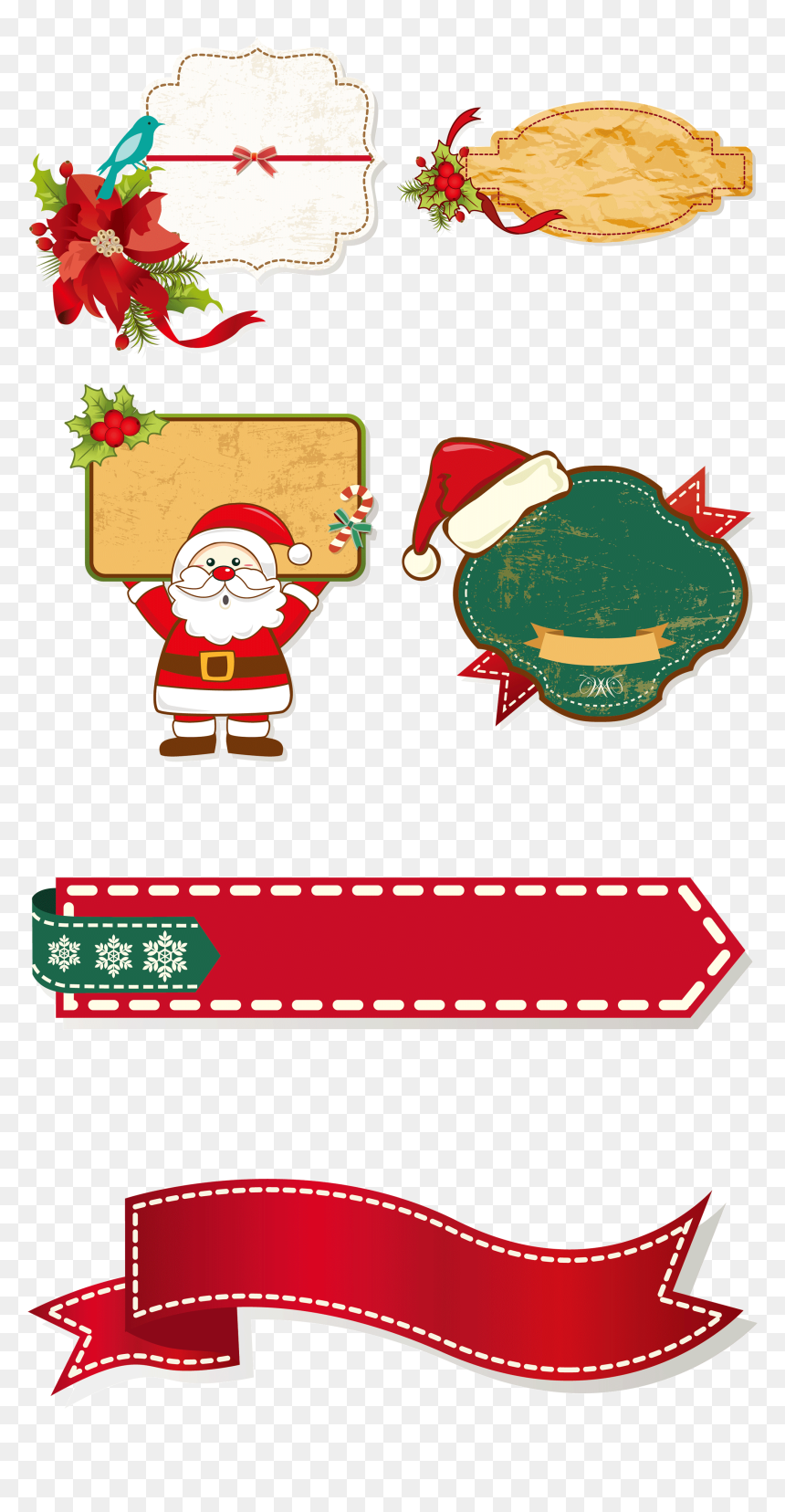 Claus Christmas Decoration Cartoon Collection - Estampas De Natal Png, Transparent Png - santa .png
