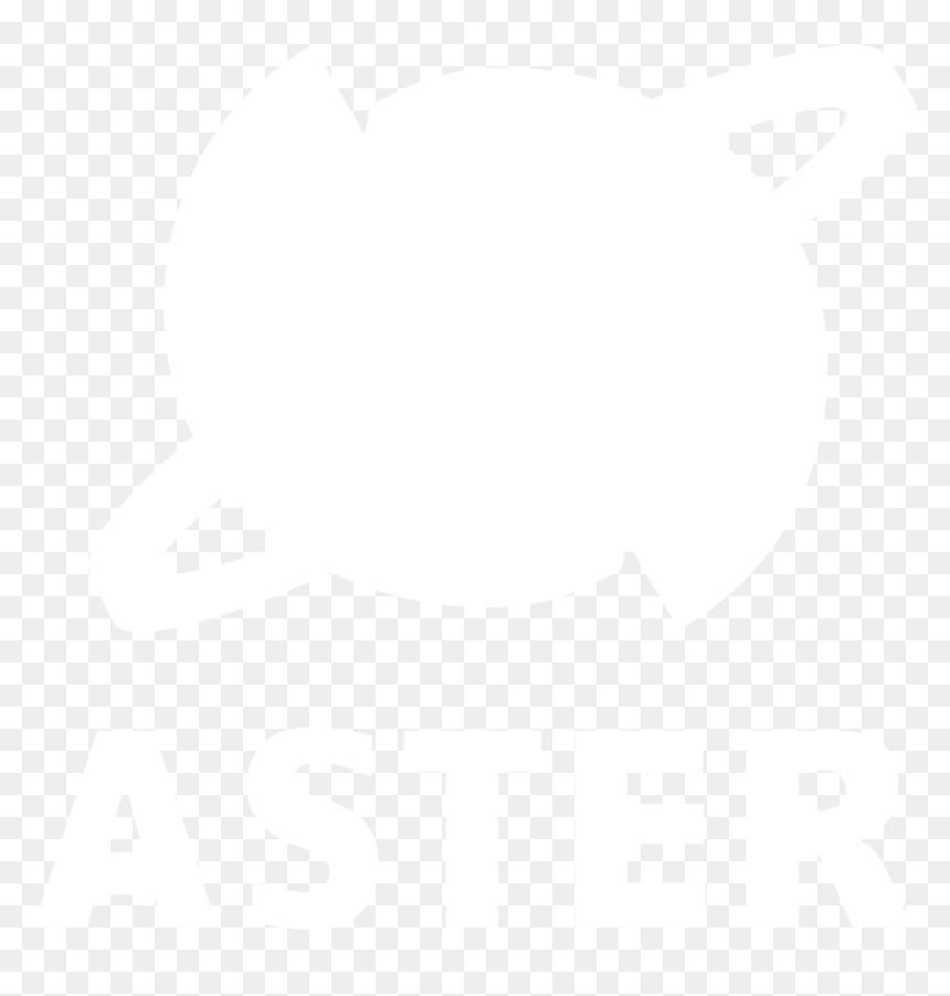 Aster 02 Logo Black And White - Johns Hopkins Logo White, HD Png Download - aster png