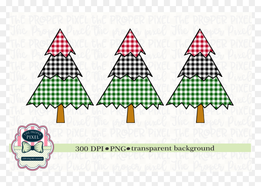 Tree Design Buffalo Plaid Christmas Sublimation Printable - Christmas Day, HD Png Download - santa .png