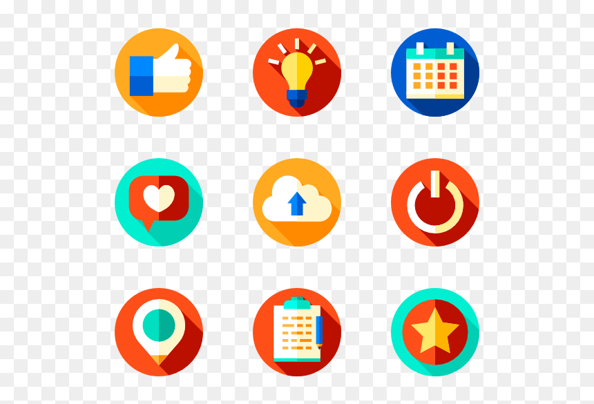 Business Flat Icons Png, Transparent Png - blogger icon png