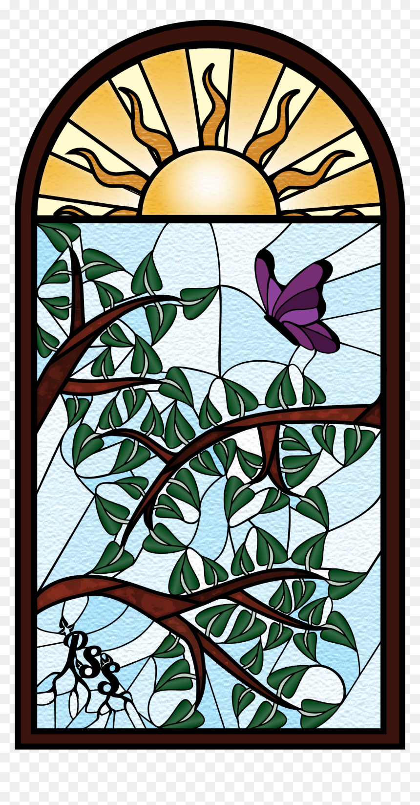 Stained Glass, HD Png Download - stepping stones png