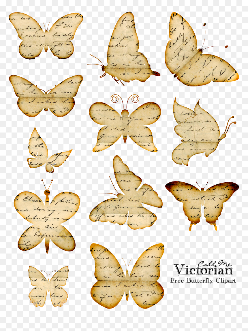 Printable Craft Butterflies, HD Png Download - distressed overlay png