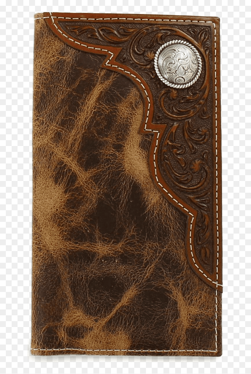 Ariat Distressed Rodeo Wallet With Tooled Overlay - Ariat, HD Png Download - distressed overlay png