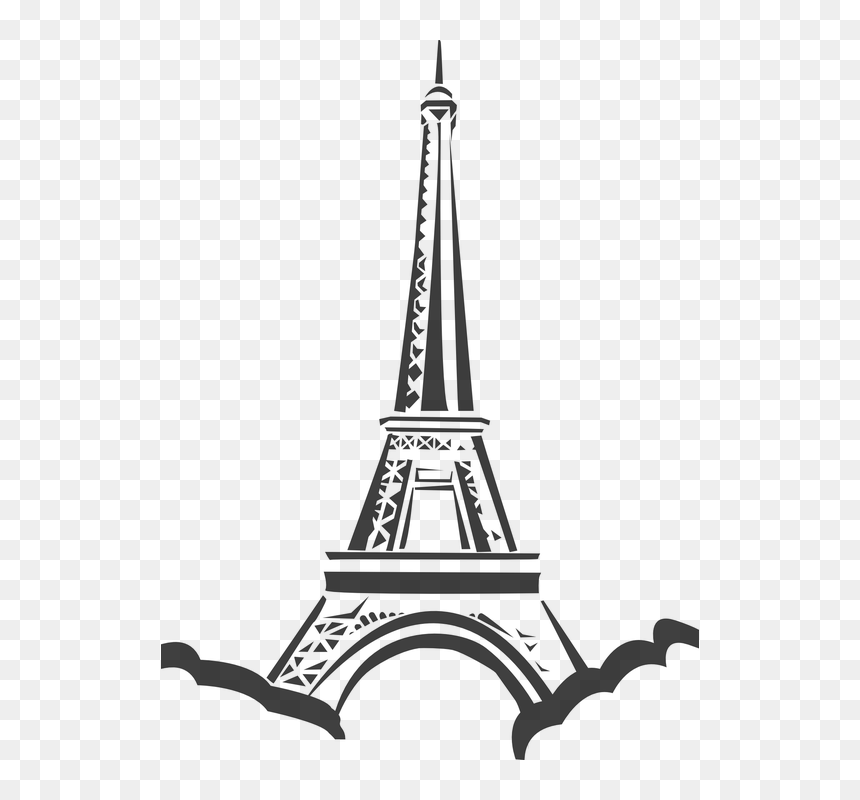 France, Eiffel, Tower, Paris, Attraction - Paris Eiffel Tower Clip Art, HD Png Download - eiffel tower vector png