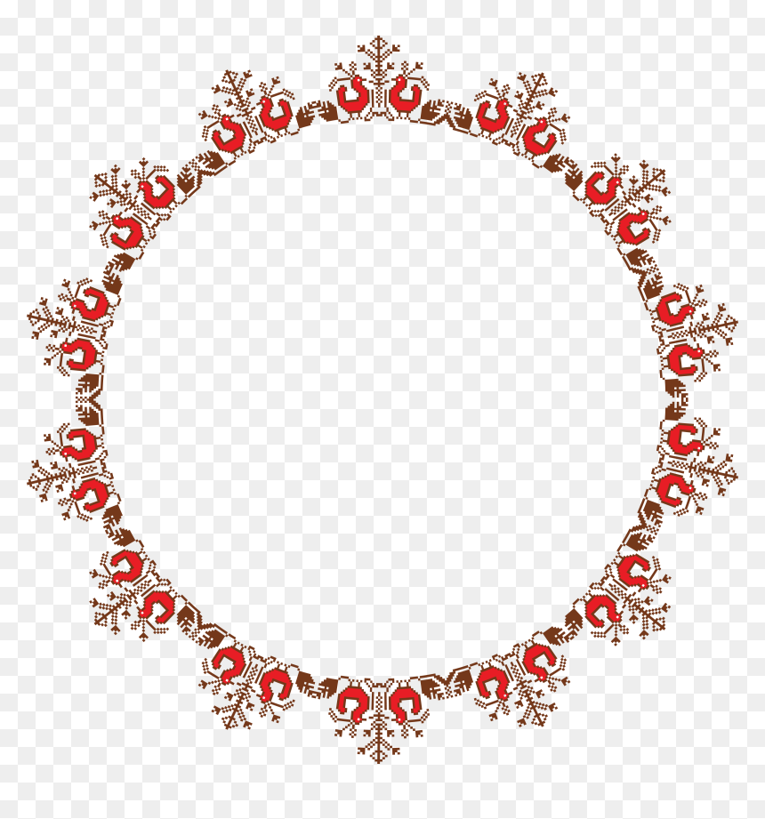 Transparent Embroidery Clipart - Round Frame Png, Png Download - vintage background png