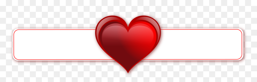Transparent Love Banner, HD Png Download - heart banner png