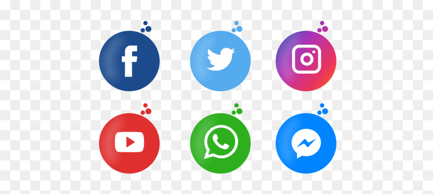 Social Media Icons Png, Transparent Png - icono de facebook png