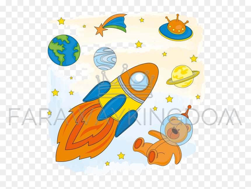 Niños Astronautas Animados, HD Png Download - space .png