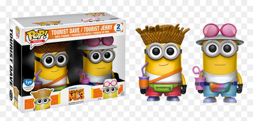 Funko Pop Despicable Me 3 Tourist Jerry Tourist Dave, HD Png Download - minions party png
