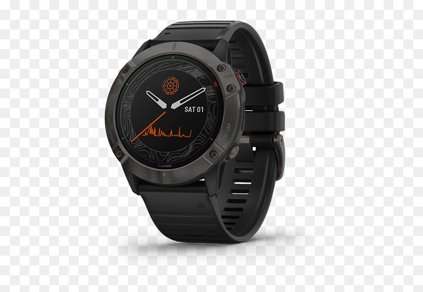 Garmin Fenix 6x Pro Solar, HD Png Download - heart pulse png