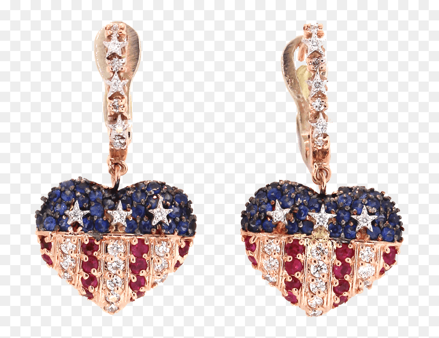 Sapphire Diamond Earrings - Earrings, HD Png Download - diamond earrings png