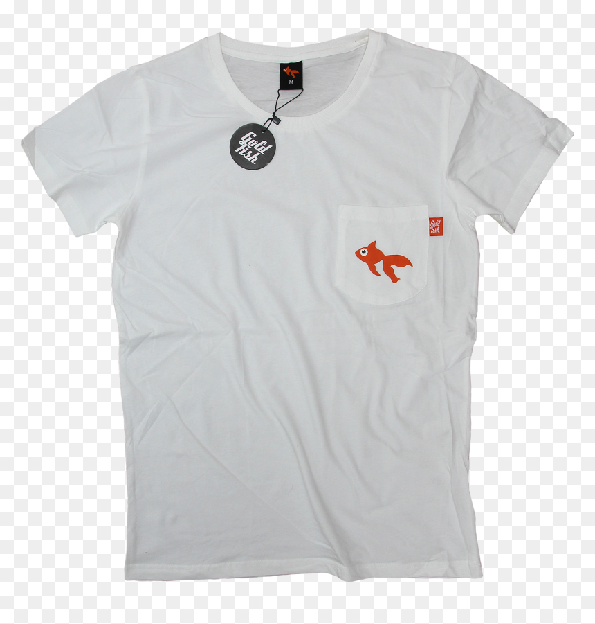 Goldfish Pocket T-shirt - Active Shirt, HD Png Download - shirt pocket png