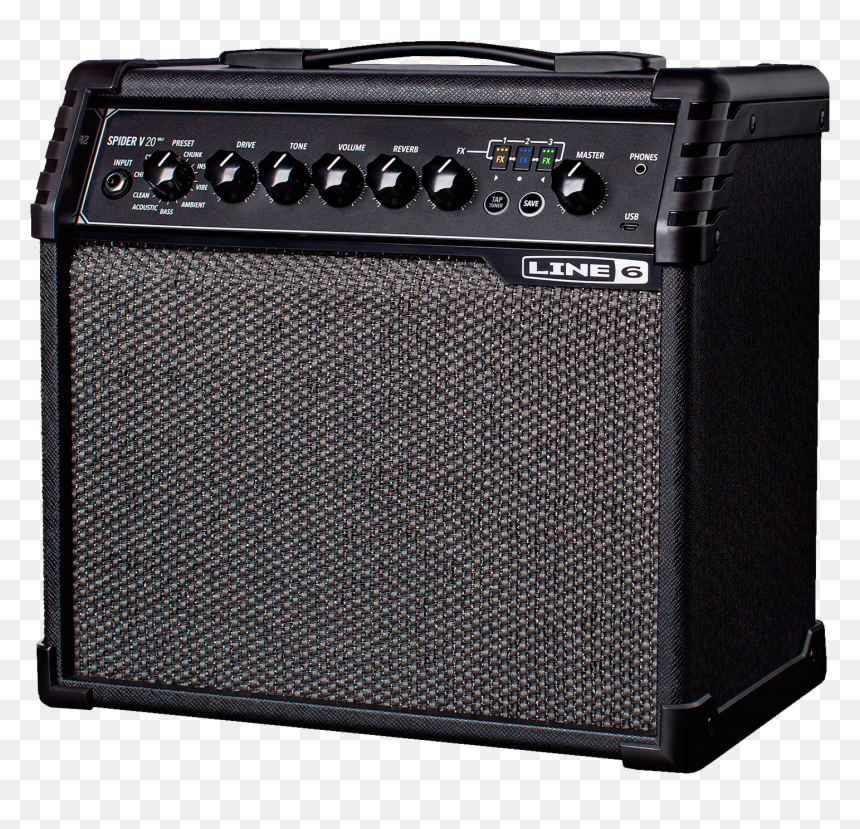 Line 6 Spider V 20 Mkii Guitar Amp - Line 6 Spider V, HD Png Download - guitar amp png