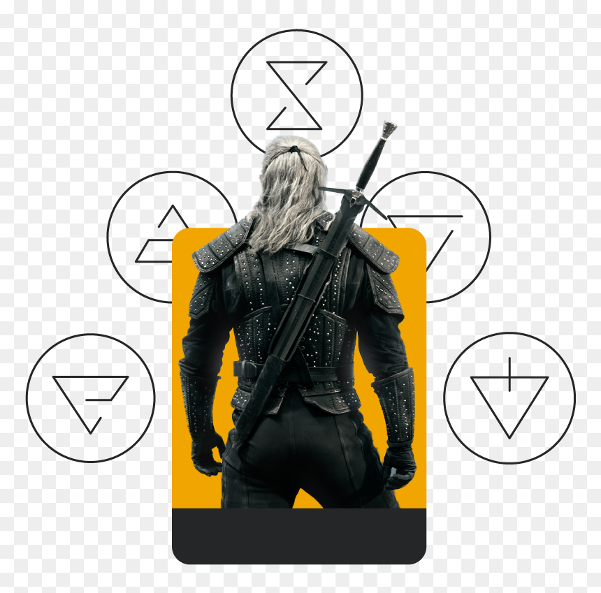 Geralt The Witcher Henry Cavill, HD Png Download - geralt png